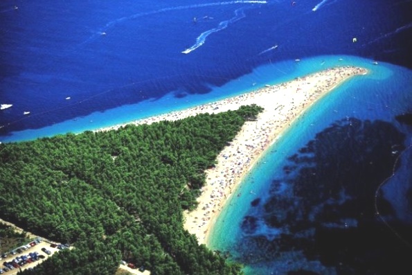 пляж золотой рог в хорватии